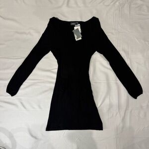 Mexx Black Knit Long Sleeve Dress NWT XS